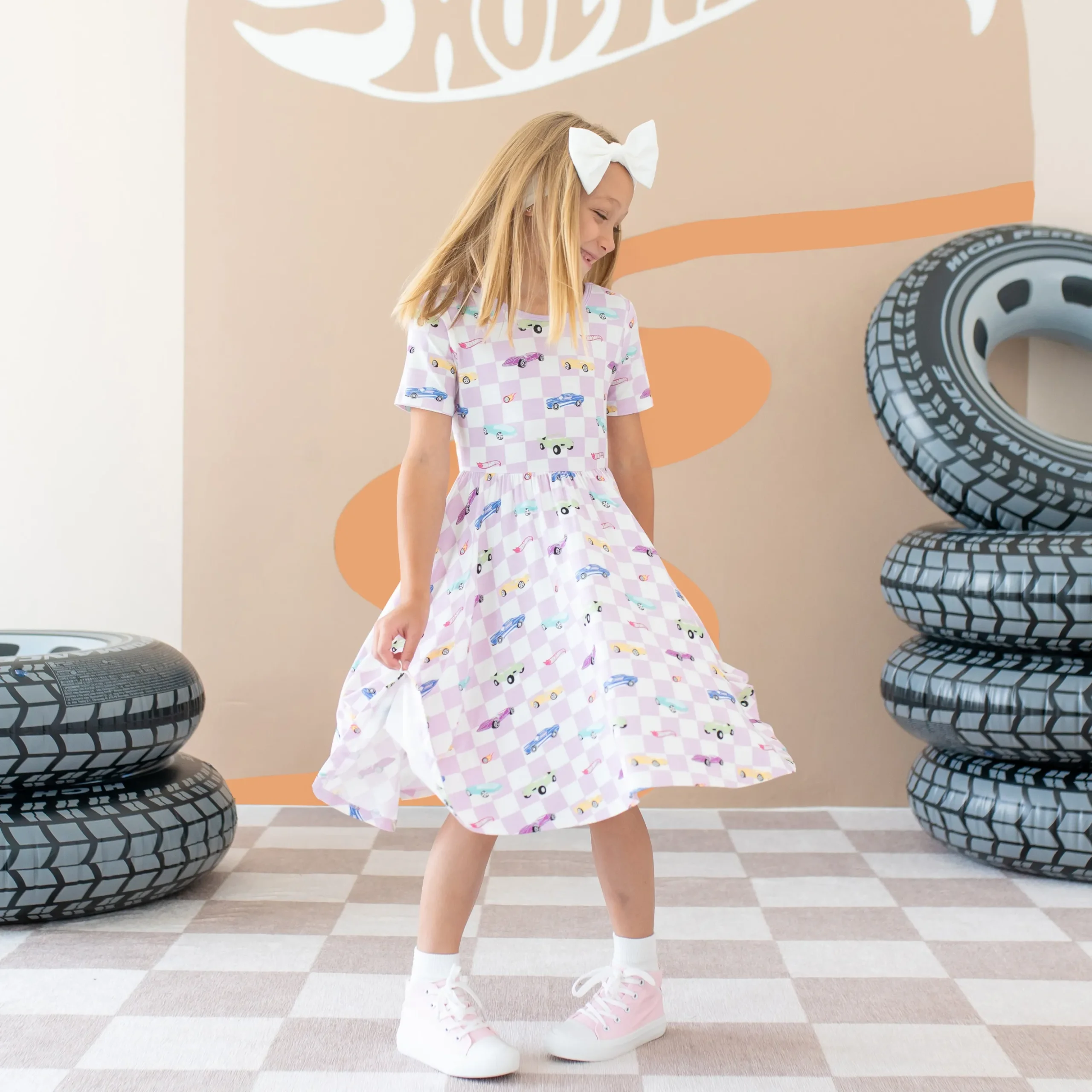 Twirl Dress in Sparkles and Speed