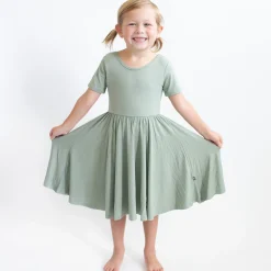 Twirl Dress in Thyme