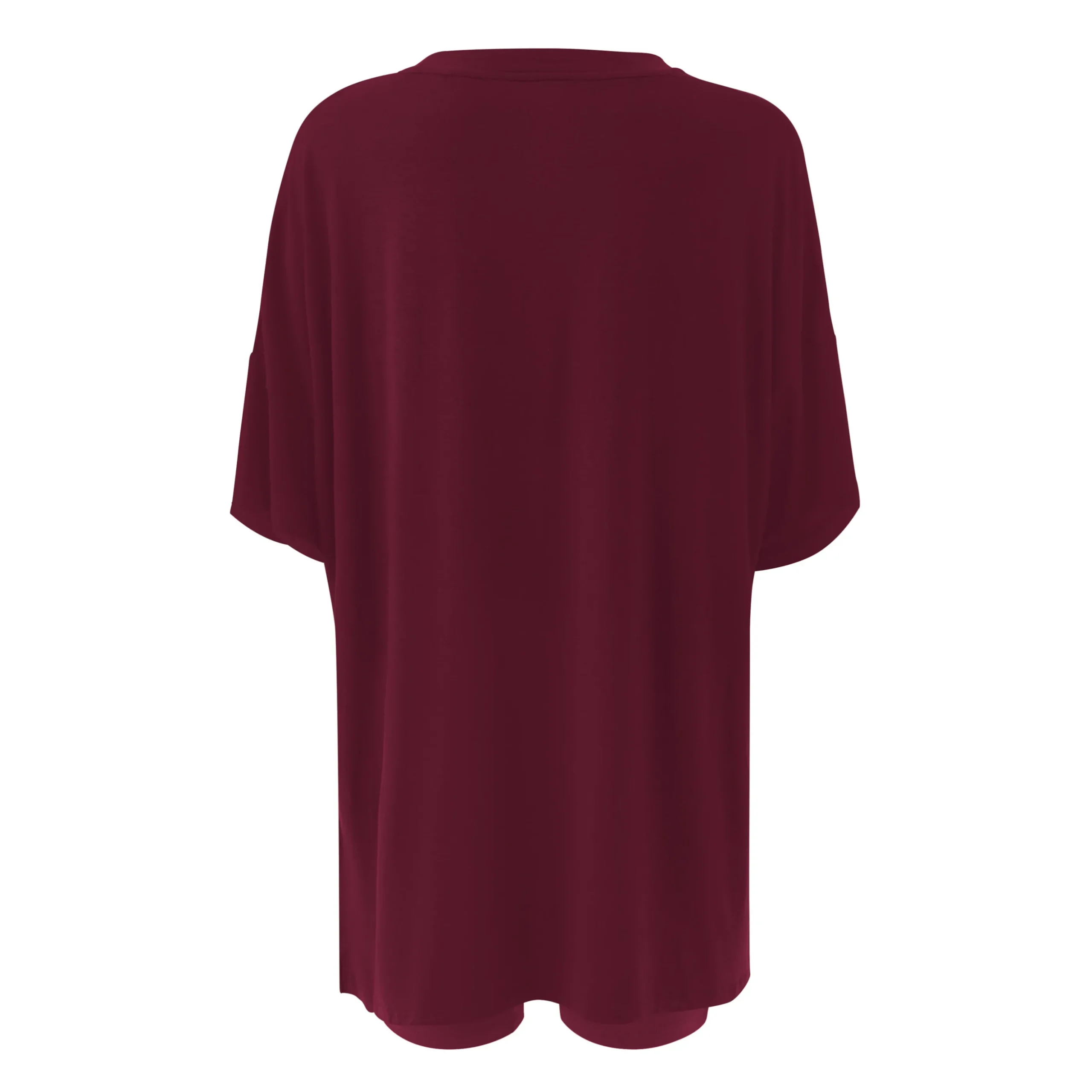 Women’s Biker Short Set in Burgundy