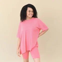 Women’s Biker Short Set in Guava