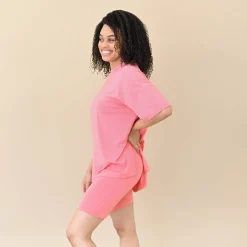 Women’s Biker Short Set in Guava