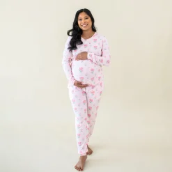 Women's Jogger Pajama Set in Sakura Peony