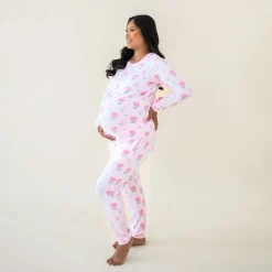 Women's Jogger Pajama Set in Sakura Peony
