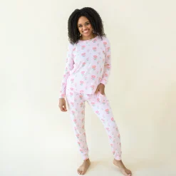 Women's Jogger Pajama Set in Sakura Peony