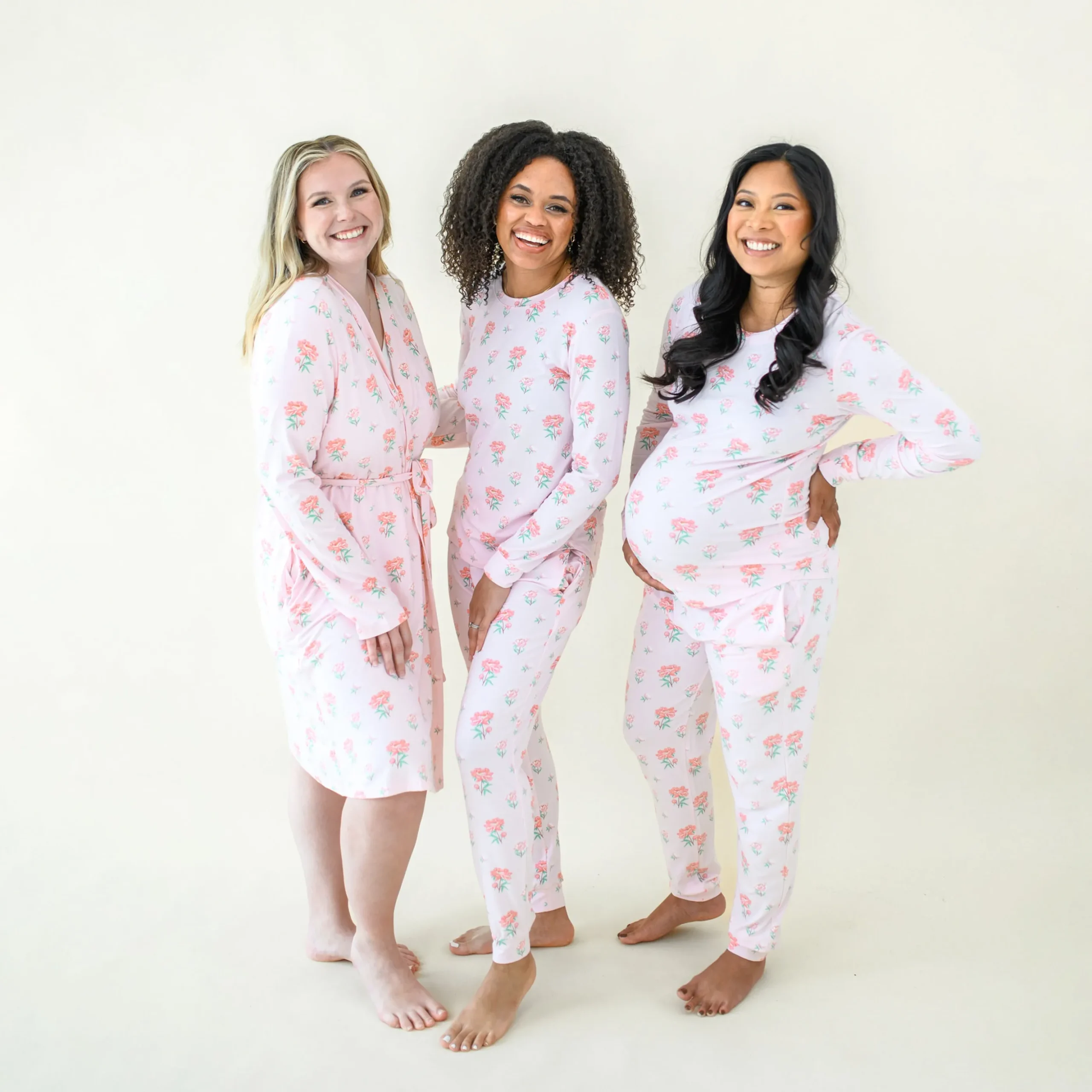 Women's Jogger Pajama Set in Sakura Peony