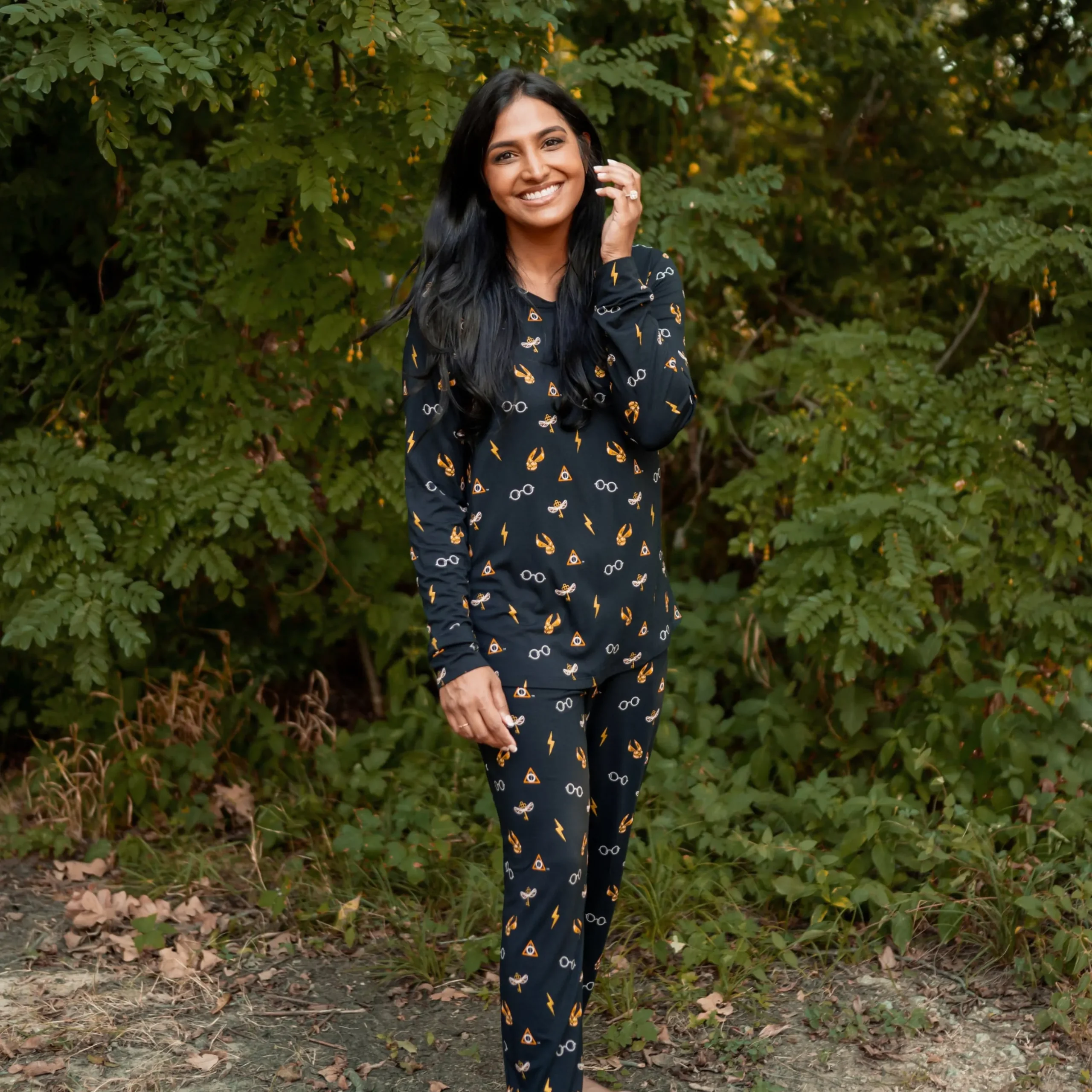 Women's Jogger Pajama Set in Midnight Icon