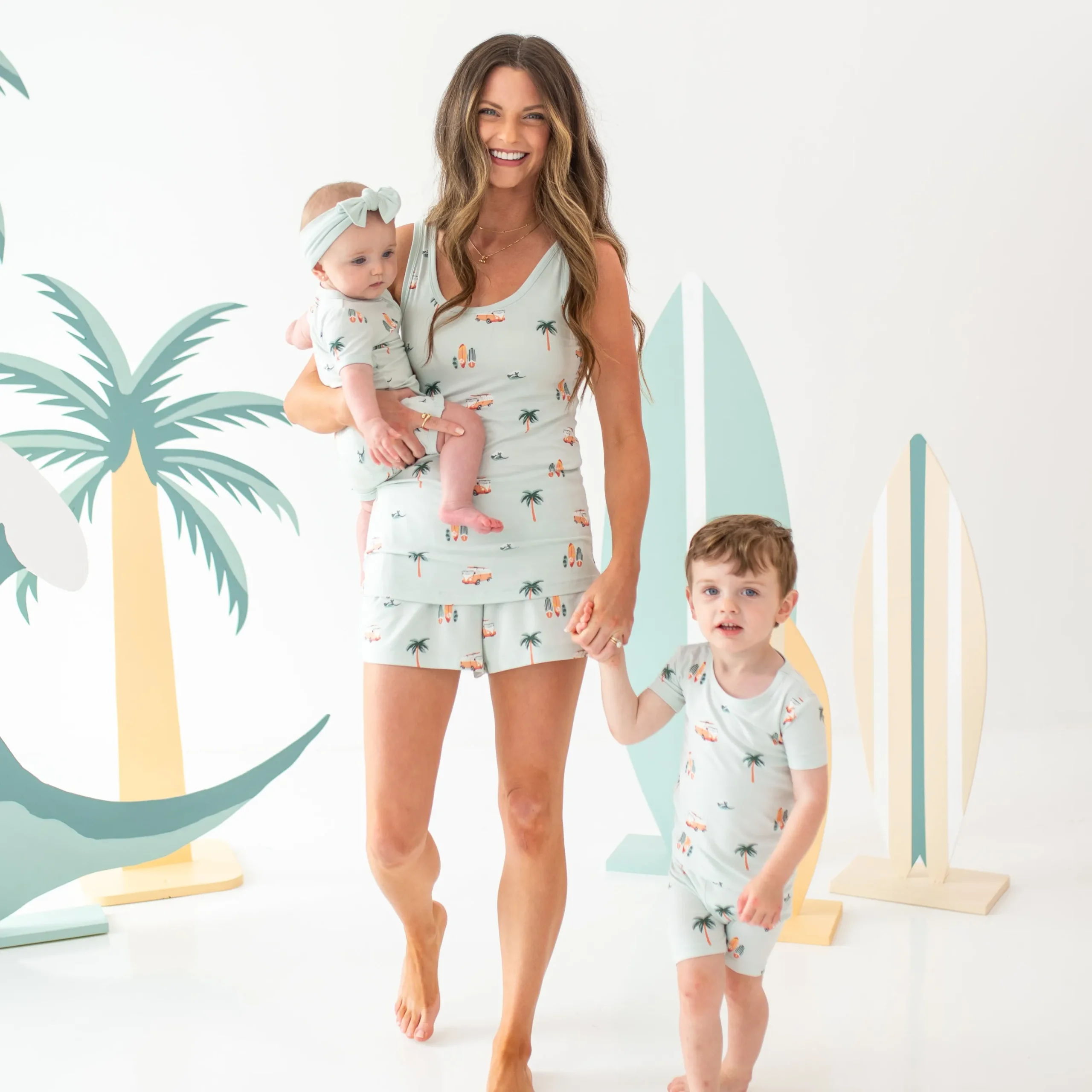 Women's Tank Set in Dew Surf
