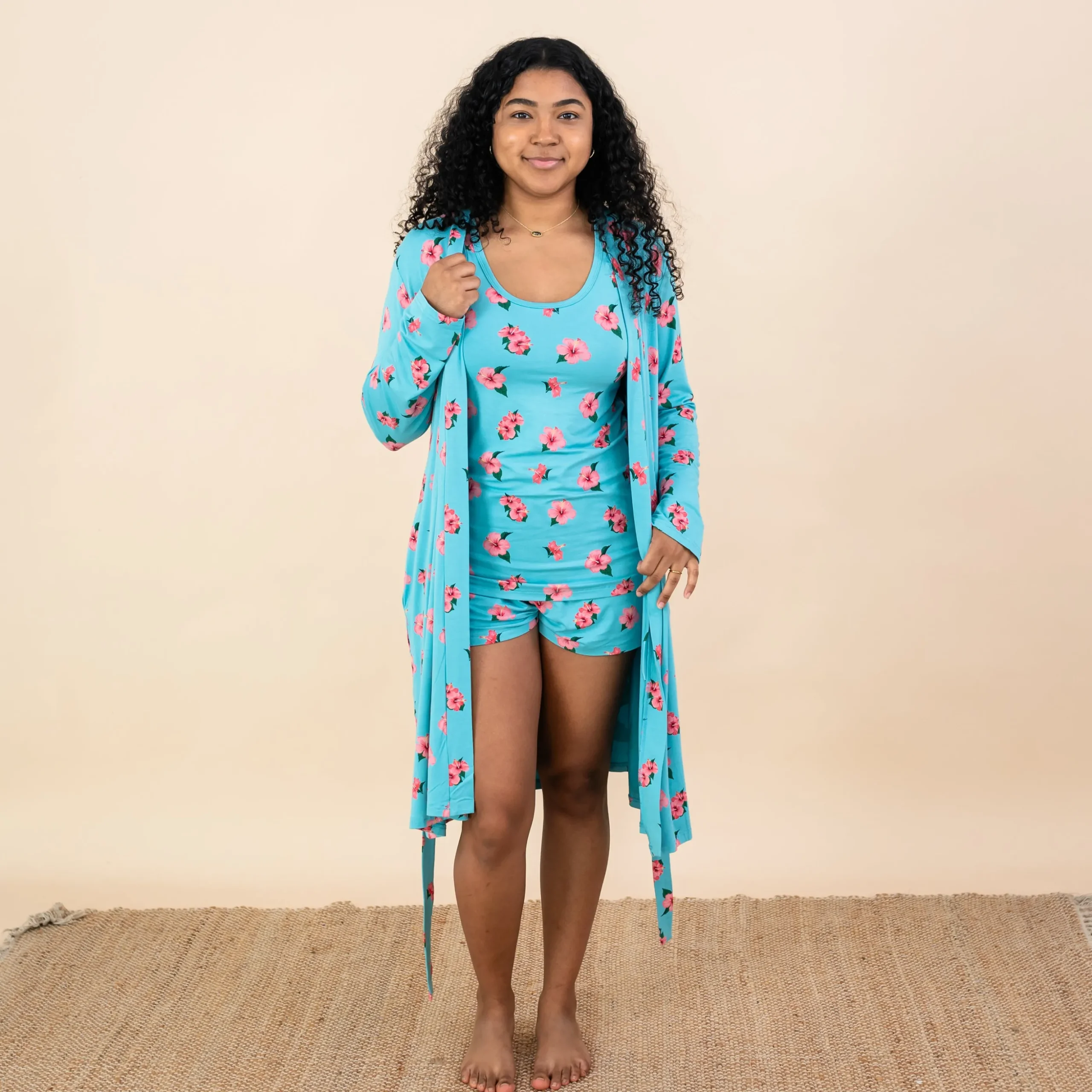 Women’s Tank Set in Hibiscus
