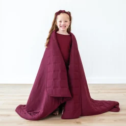 Youth Blanket in Burgundy 2.5