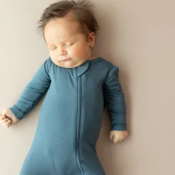 Zippered Footie in Atlantic