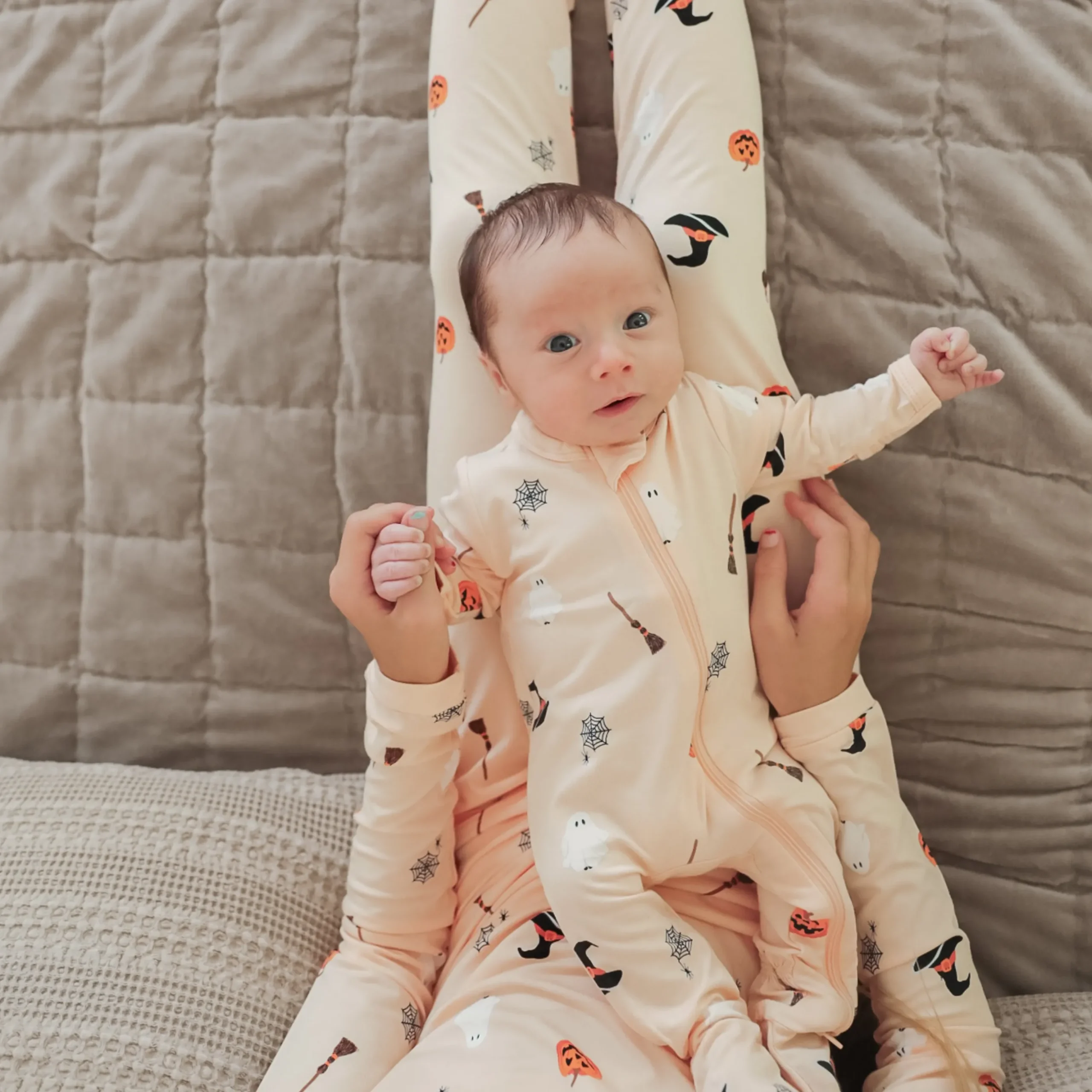Zippered Footie in Bewitched