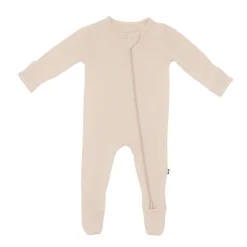 Zippered Footie in Bisque