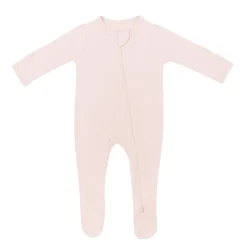 Zippered Footie in Blush