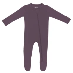 Zippered Footie in Currant