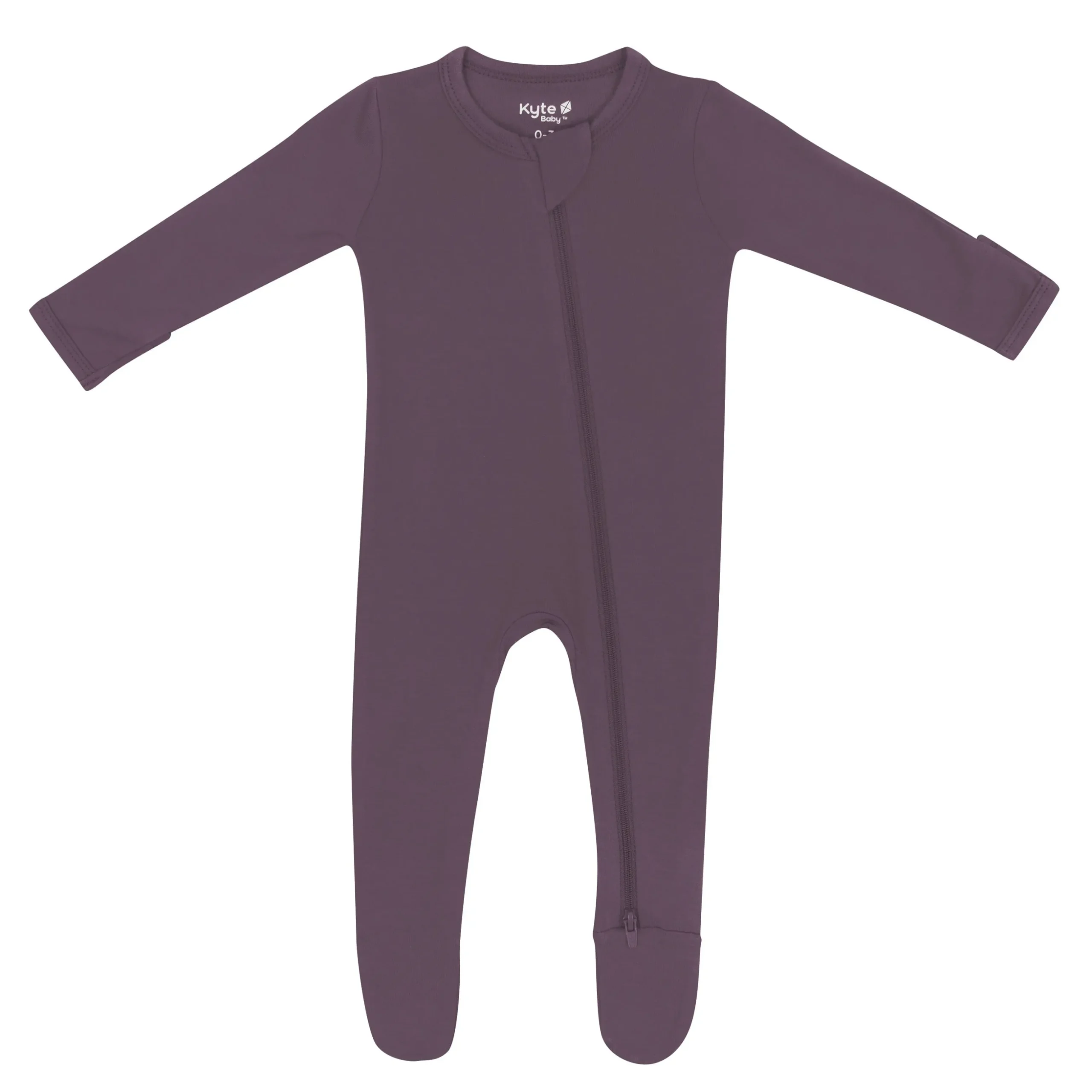 Zippered Footie in Currant