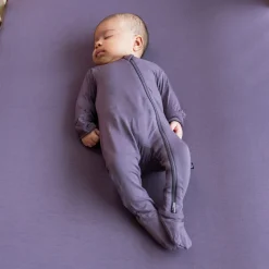Zippered Footie in Currant