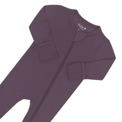 Zippered Footie in Currant