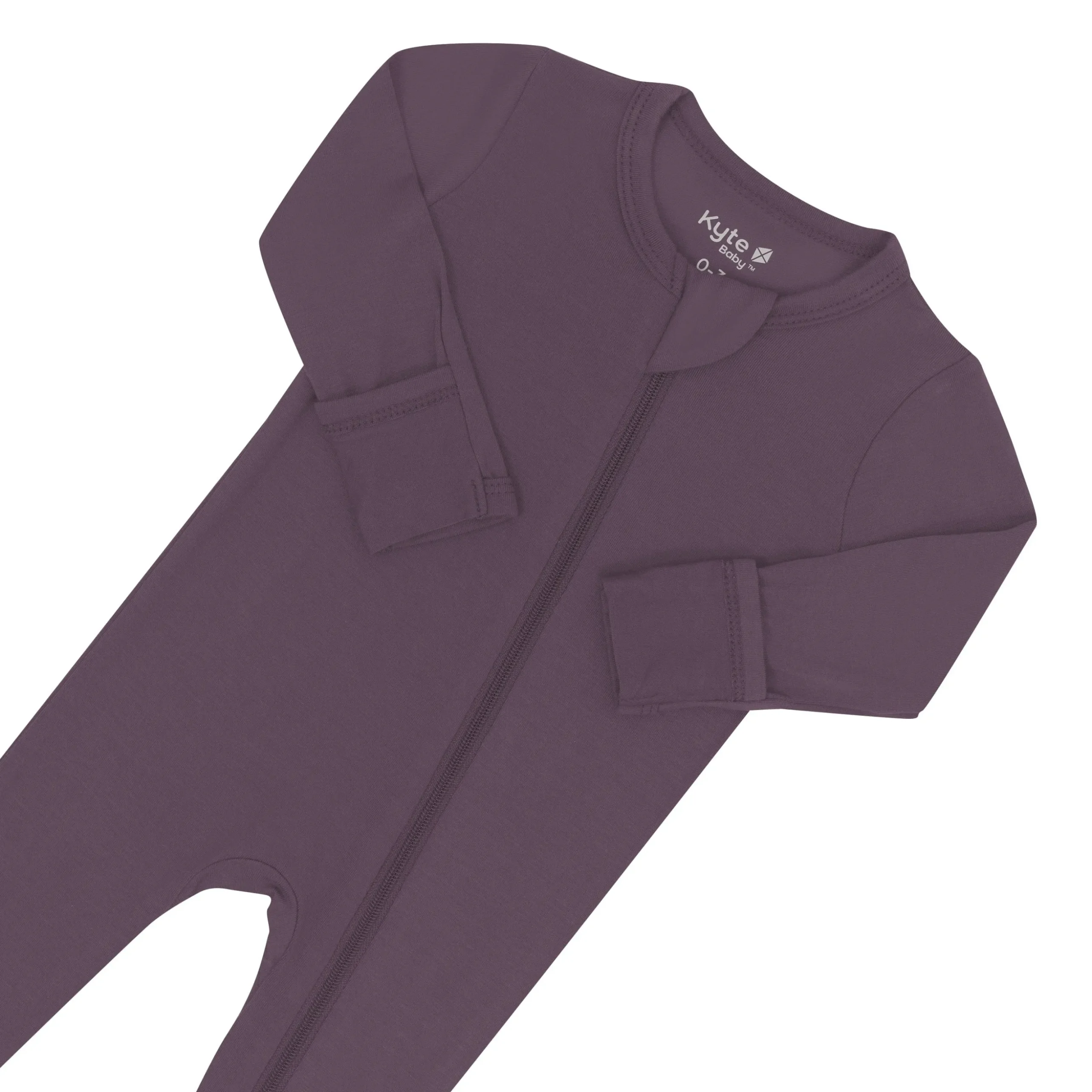 Zippered Footie in Currant