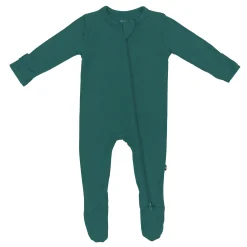 Zippered Footie in Emerald