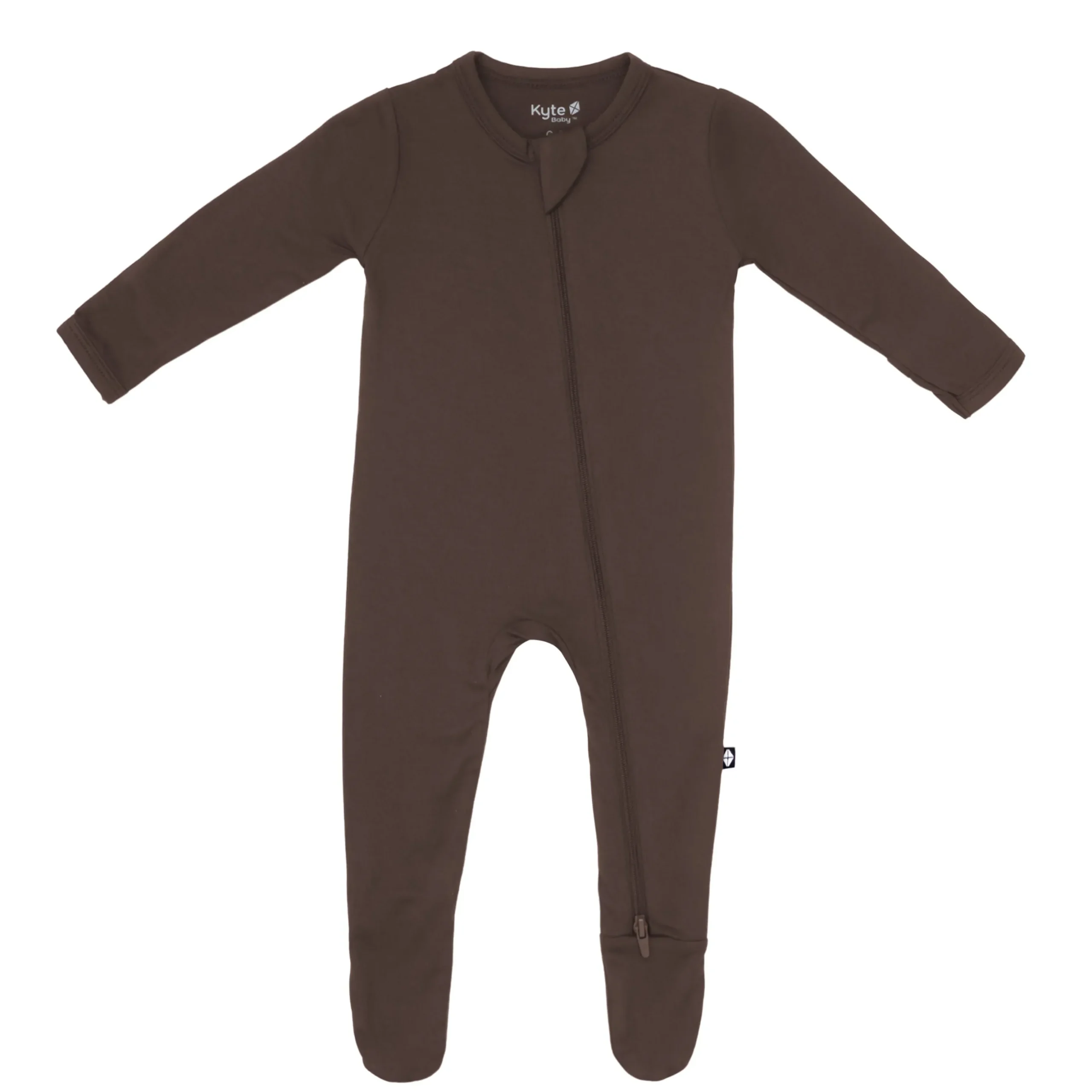 Zippered Footie in Espresso
