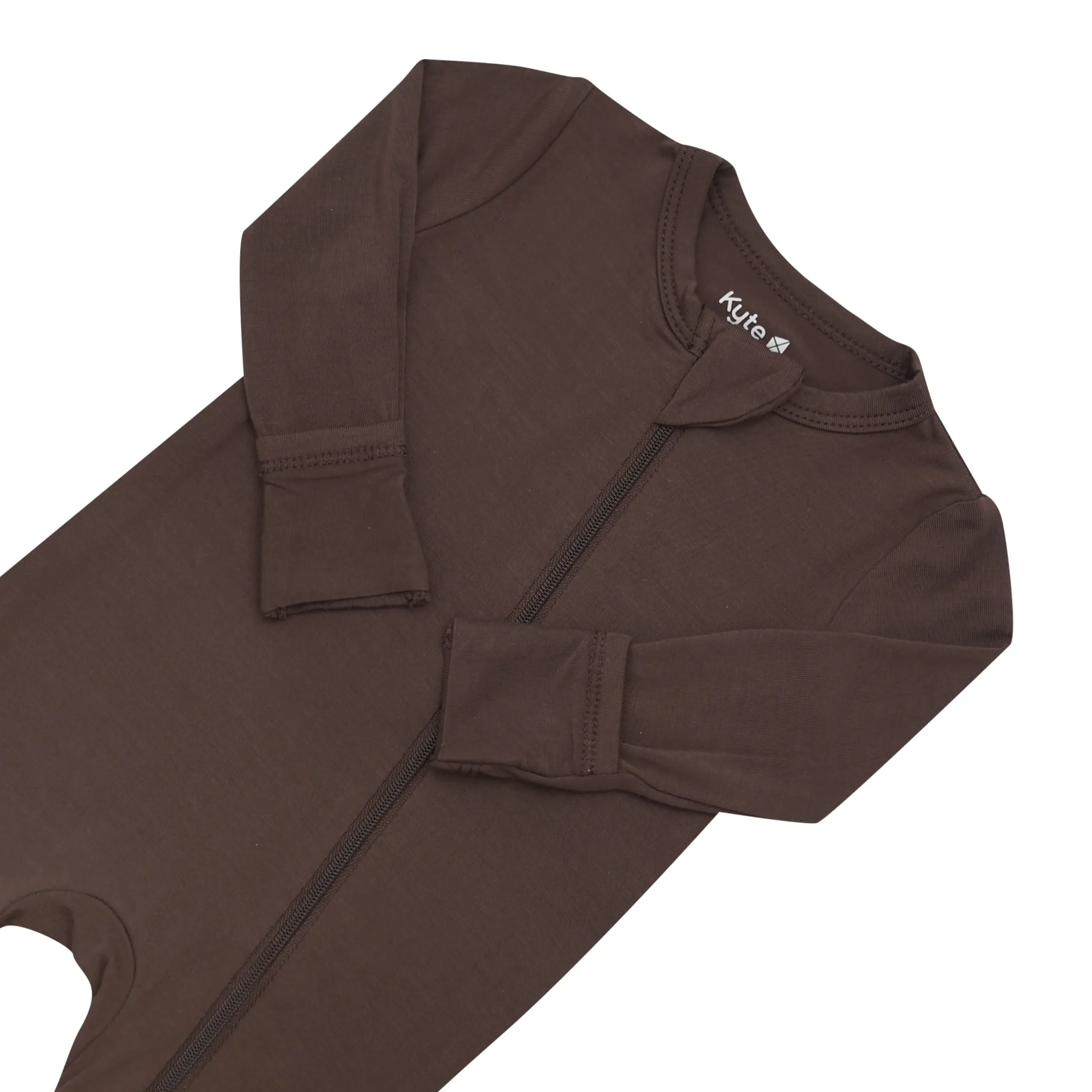 Zippered Footie in Espresso