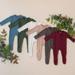 Zippered Footie in Fir