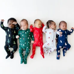 Zippered Footie in Frosty Friends
