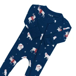 Zippered Footie in Frosty Friends