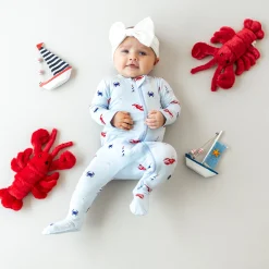 Zippered Footie in Harbor