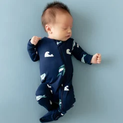 Zippered Footie in Humpback