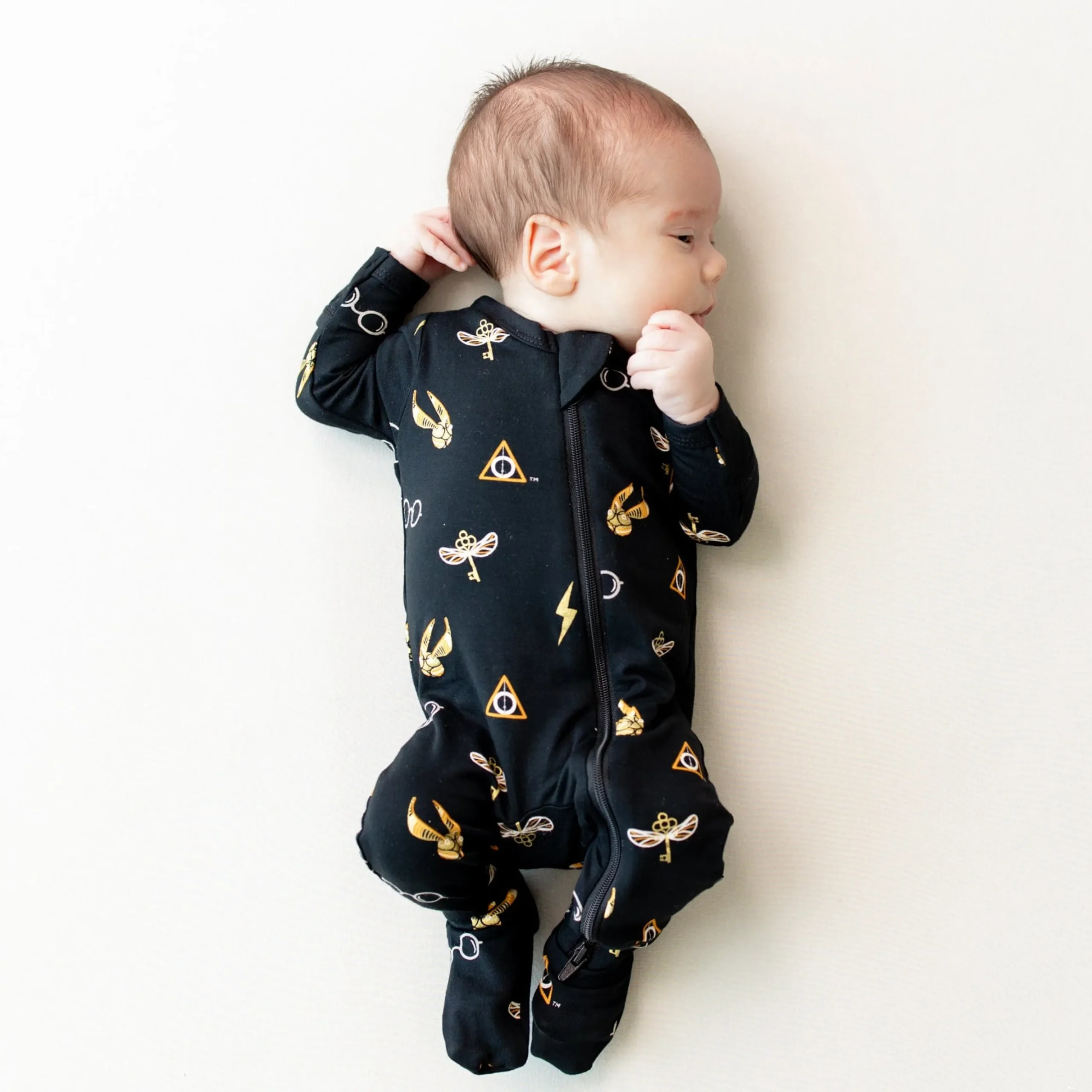 Zippered Footie in Midnight Icon