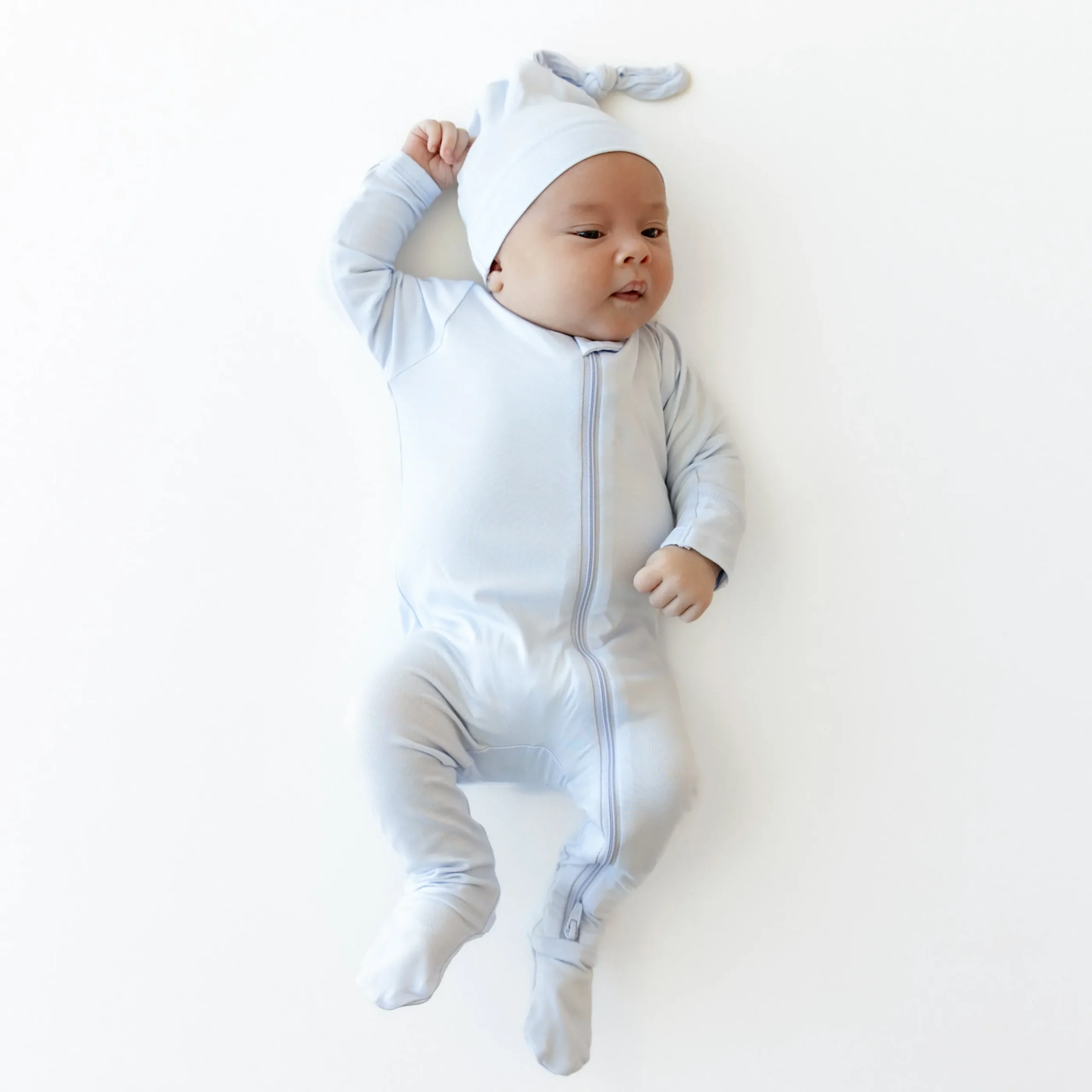 Zippered Footie in Mist