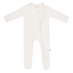 Zippered Footie in Oat
