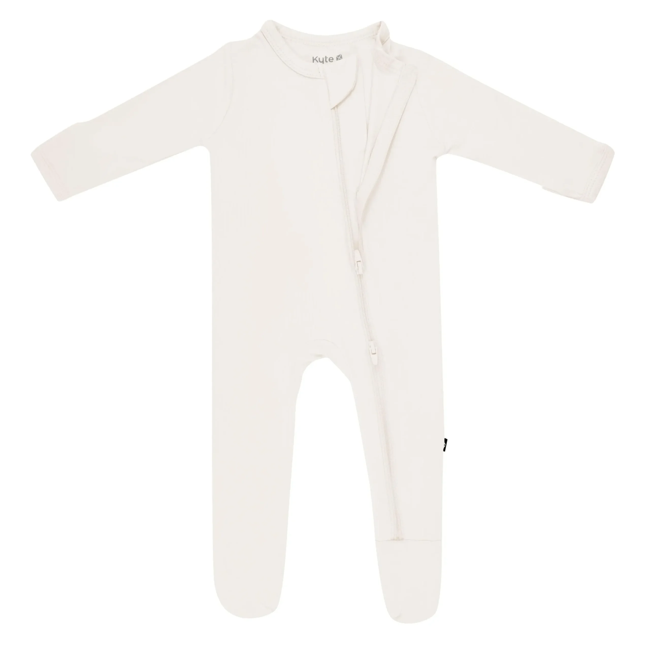 Zippered Footie in Oat