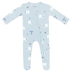 Zippered Footie in Polar Lights