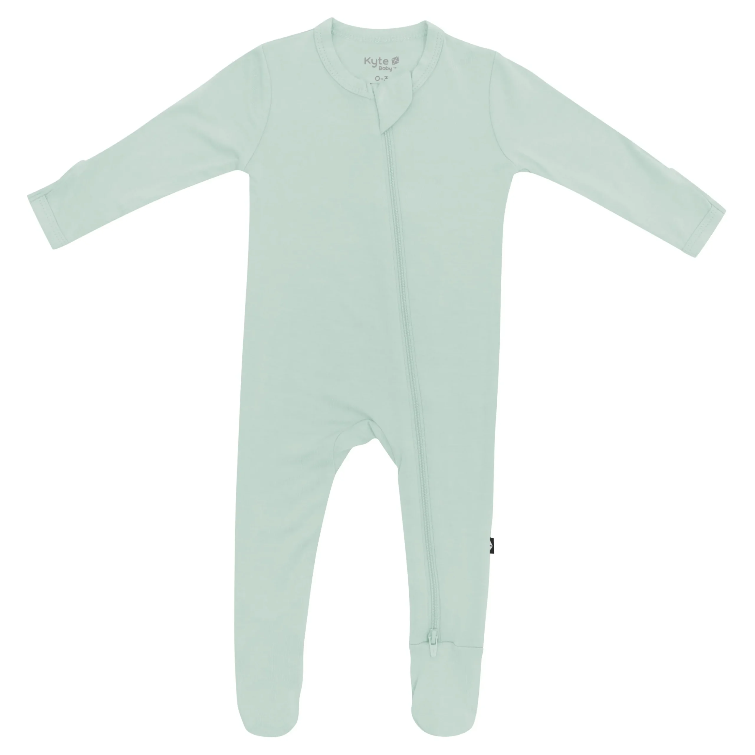 Zippered Footie in Sage
