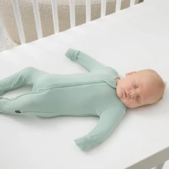 Zippered Footie in Sage