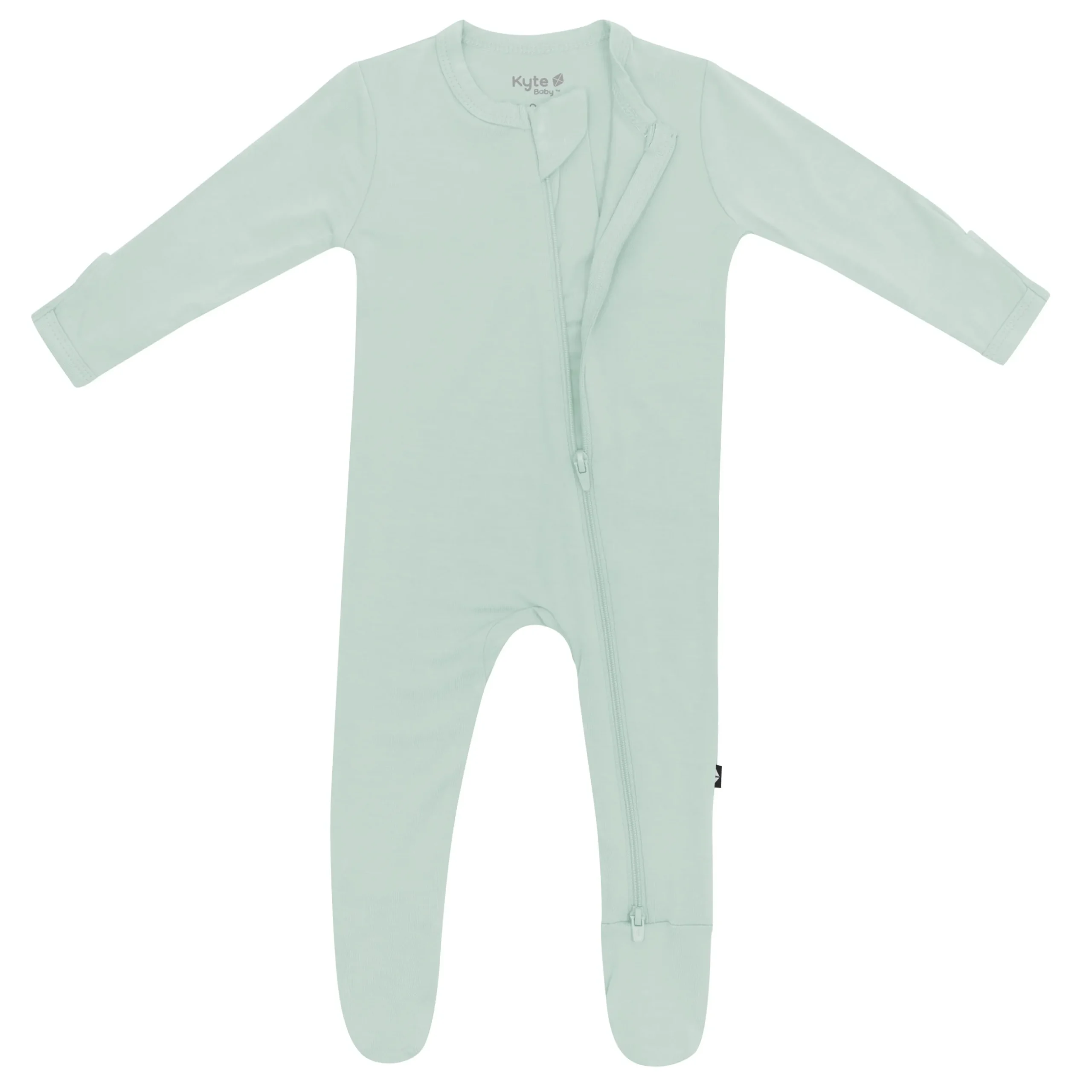 Zippered Footie in Sage