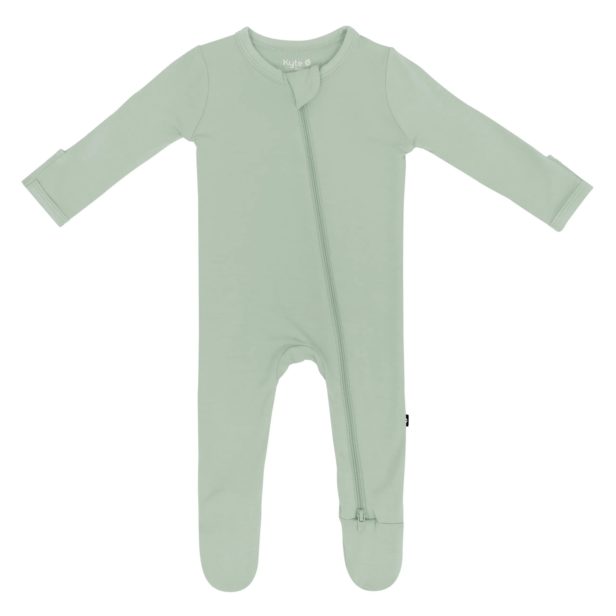 Zippered Footie in Thyme