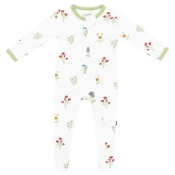 Zippered Footie in Wildflower