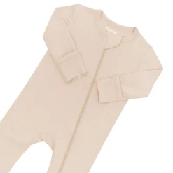 Zippered Romper in Bisque