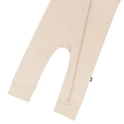 Zippered Romper in Bisque