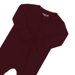 Zippered Romper in Burgundy