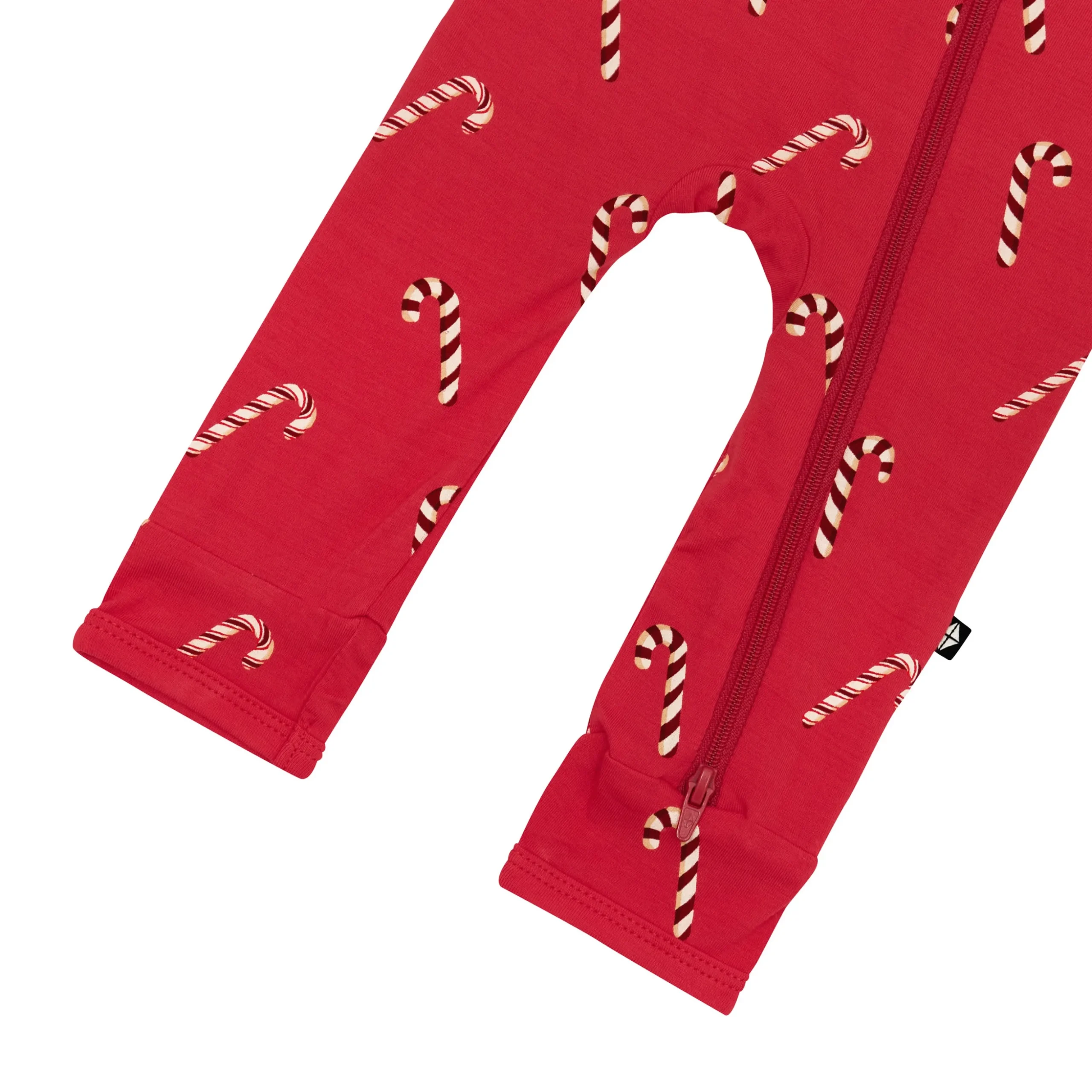 Zippered Romper in Candy Cane