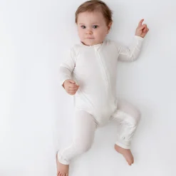 Zippered Romper in Cloud