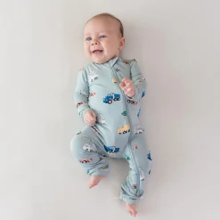 Zippered Romper in Construction