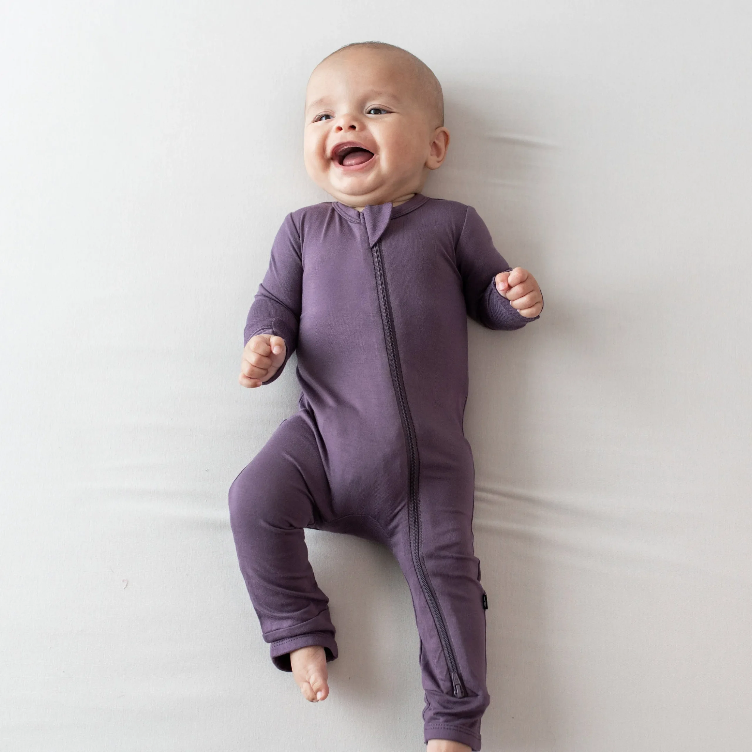 Zippered Romper in Currant