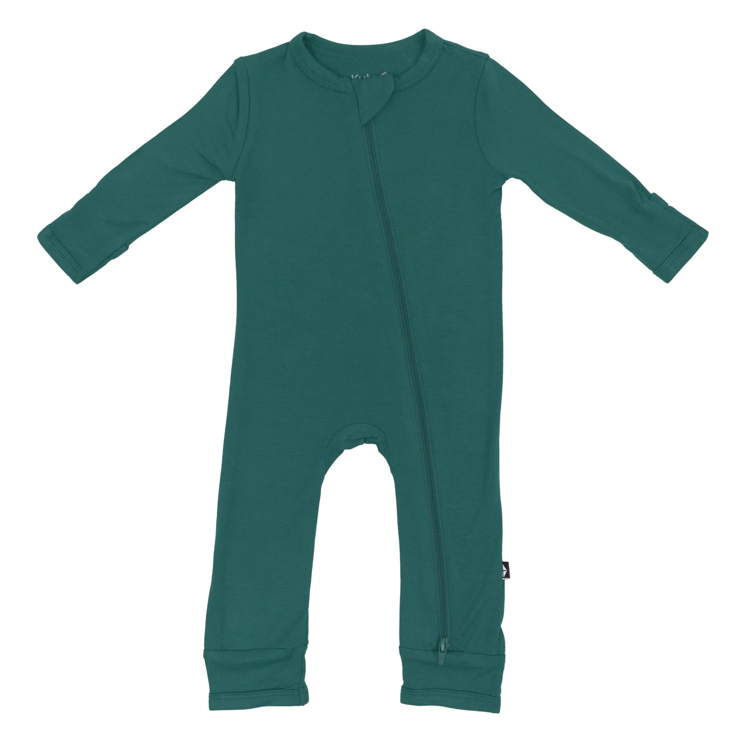 Zippered Romper in Emerald