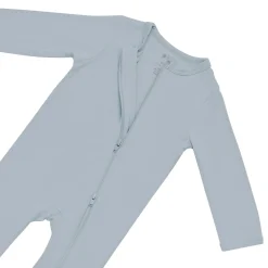 Zippered Romper in Fog