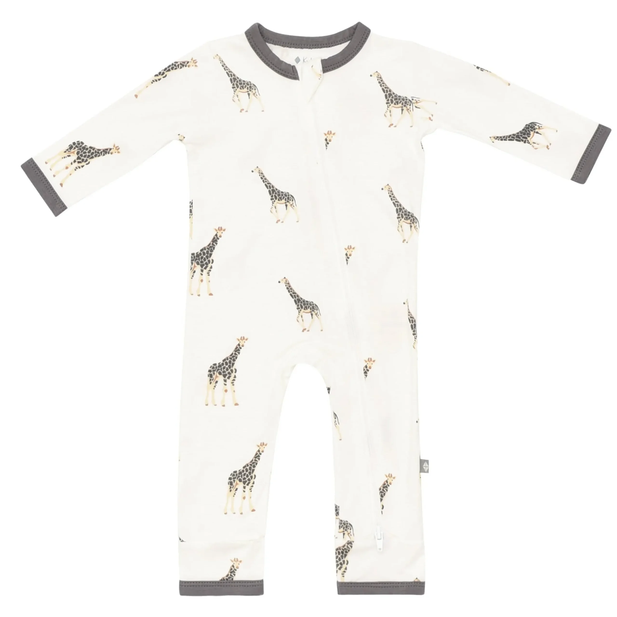 Zippered Romper in Giraffe